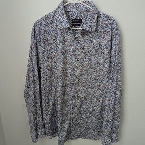 NWOT Men's Bugatchi Cotton Tech Button Down, XL